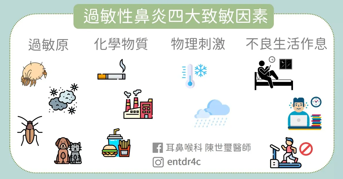 過敏性鼻炎四大致敏因素