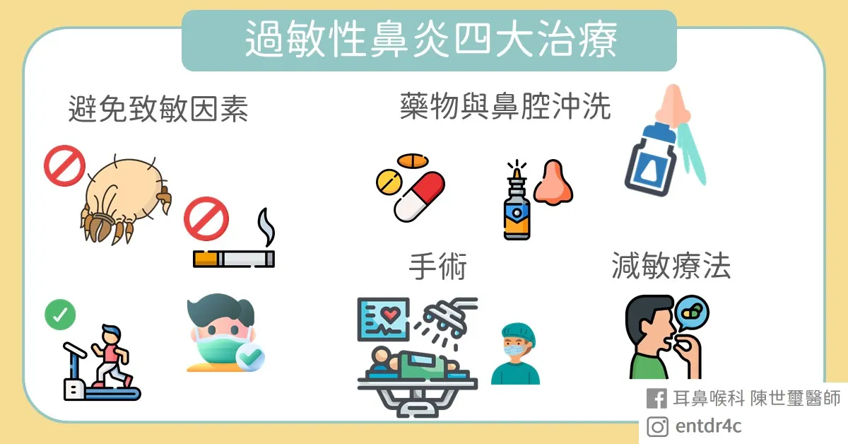 過敏性鼻炎的四大治療